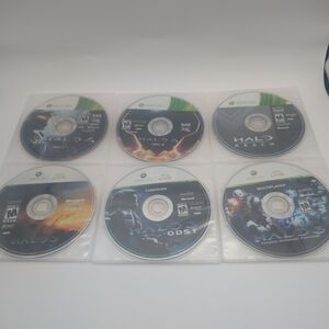 Halo Collection Xbox 360 Lot: Reach, ODST, 3 & 4 Game Bundle